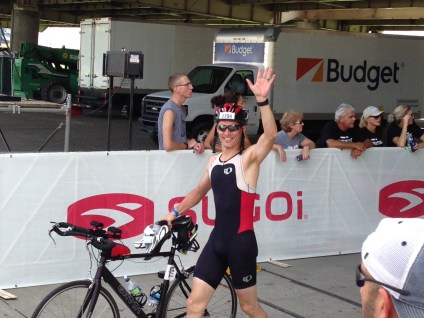 Coming in to T2, still enough energy to smile